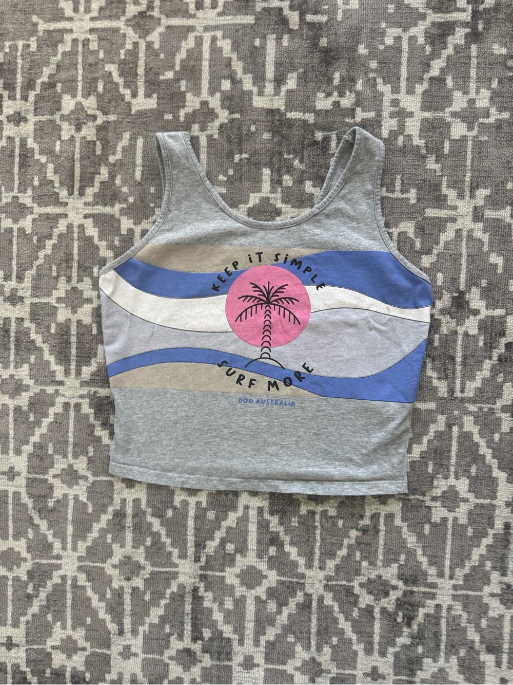 DOOAustralia Grey Graphic Logo Tee - Medium